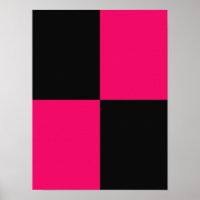 Hot Pink and Black Colour Blocks