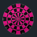 Hot Pink And Black Dartboard<br><div class="desc">Hot Pink And Black Dart Board</div>