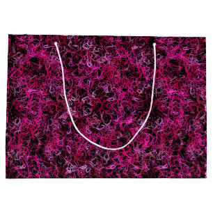 Hot Pink and Black Large Gift Bag