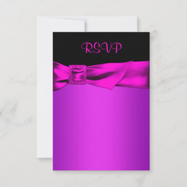 Hot Pink and Black RSVP (Front)