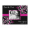 Hot Pink and Black Save the Date Photo Postcards