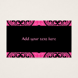 Hot pink and black victorian kaleidoscope decor