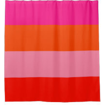 Hot Pink and Bright Orange Stripes