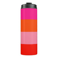 Hot Pink and Bright Orange Stripes