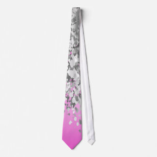 Hot pink and faux glitter tie