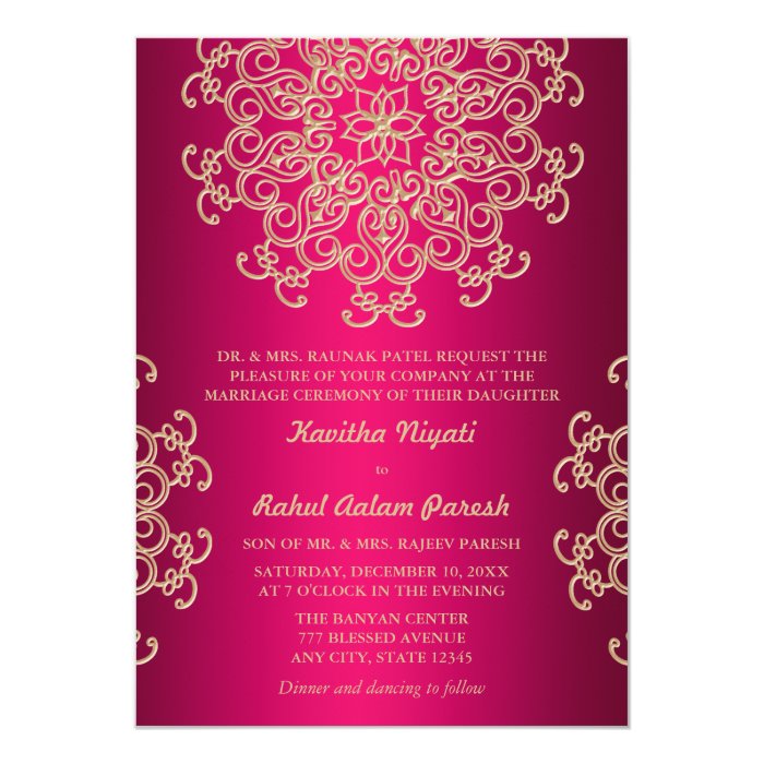 Indian Wedding Invitations 5