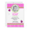 Hot pink and green Ladybug Birthday Invitations