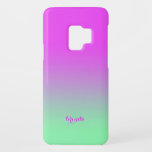 Hot pink and green ombre Case-Mate samsung galaxy s9 case<br><div class="desc">Modern trendy ombre with hot pink to green gradual colour blend.</div>