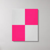 Hot Pink and Grey Colour Blocks