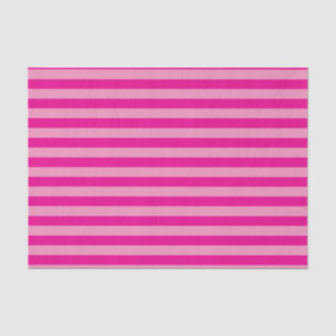 Hot Pink and Light Pink Stripes Tissue Paper