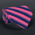 Hot Pink and Navy Blue Polka Dot Stripes Tie<br><div class="desc">Men's Ties. ⭐ 100% Customisable. If you need further customisation, please click the "Customise it" button and use our design tool to resize, rotate, change colours, add text and more. Made with high resolution vector and/or digital graphics for a professional print. NOTE: (THIS IS A PRINT. All zazzle product designs...</div>
