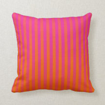 Hot Pink and Orange Gradated Stripes