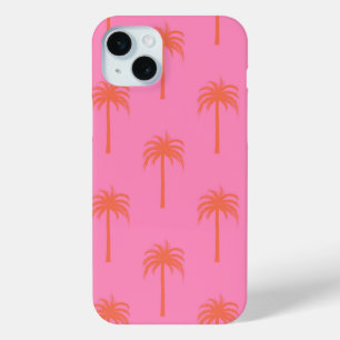 Hot Pink and Orange Palm Tree Phone Case