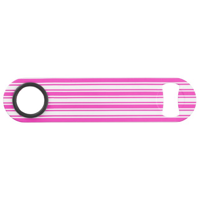 Hot pink and white candy stripes (Front (Horizontal))