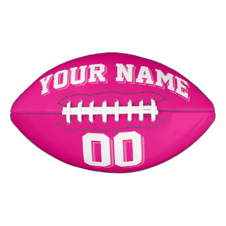 HOT PINK AND WHITE Custom Football American Football