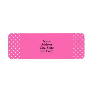 Hot Pink and White Polka Dot Pattern
