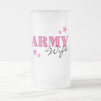 Hot Pink Army Wife Frosted Mug