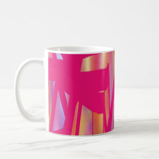 Hot Pink art mug (Left)