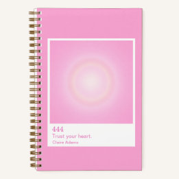Hot Pink Aura Swatch Angel Number Small Notebook