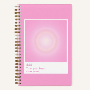 Hot Pink Aura Swatch Angel Number Small Notebook