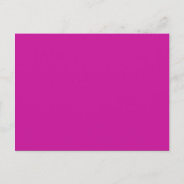 Hot Pink Background on a Postcard (Front)