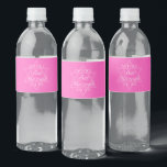 Hot Pink Bat Mitzvah Party Star of David Water Bottle Label<br><div class="desc">This girly bright pink Bat Mitzvah party water bottle label features a minimalist modern typography layout over a Star of David symbol for a Jewish girl. Cute and feminine decor for your teenager.</div>