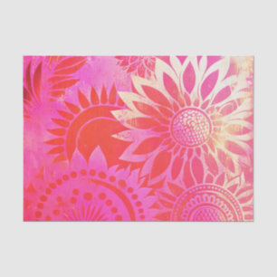 HOT PINK beautiful floral decoupage paper