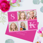 Hot Pink Birthday Girl Photo Collage Chic Party Invitation<br><div class="desc">Cute 4 photo hot pink birthday party invitation for a little girl. Celebrate your child's birthday with 4 adorable photographs of them on this add your own photograph invite with pretty pink squares. Add their name and age.</div>