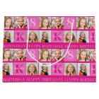 Hot Pink Birthday Girl Photo Collage Personalised