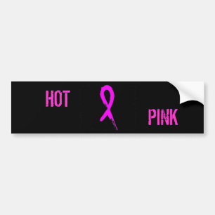 Hot Pink Black Bumper Sticker