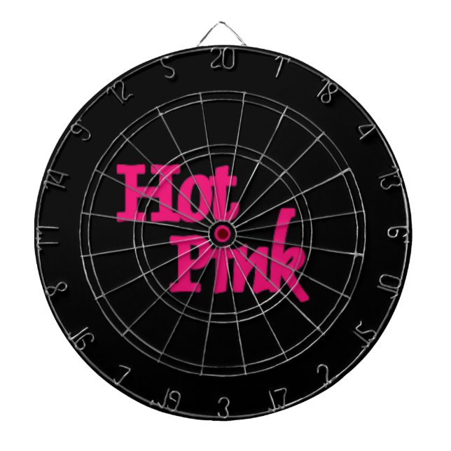 Hot Pink black dartboard (Front)