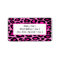Hot Pink & Black Leopard Print Address Labels