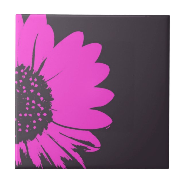 Hot Pink Blossom Tile (Front)
