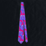 Hot Pink Blue Purple Floral Rose Modern Colourful Tie<br><div class="desc">Designed with cool pink blue floral patterns that makes a great gift or party favour for birthdays,  weddings,  wedding anniversary or any events or celebrations!</div>