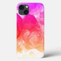 Hot Pink Bright Orange Gradient Art