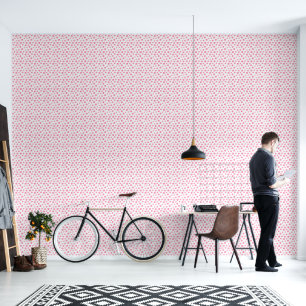 Hot Pink Bubble Bubbles Wall Covering 