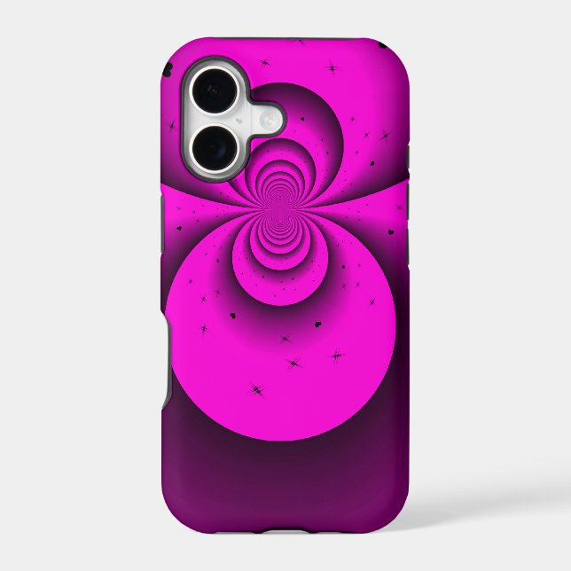 HOT PINK BUBBLE PHONE CASE (Back)
