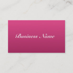 Hot Pink Business Card
