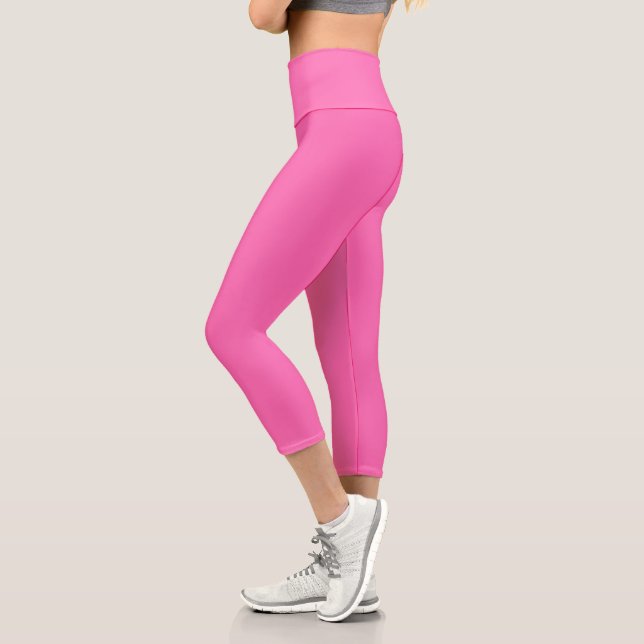Hot Pink Capri Leggings (Left)