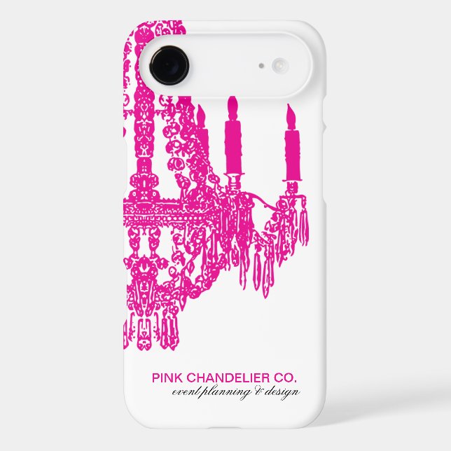 "Hot Pink Chandelier Pattern" Case-Mate iPhone Case (Back)