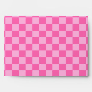 Hot Pink Checkerboard Envelope