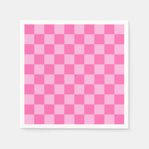 Hot Pink Checkerboard Napkin