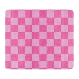 Hot Pink Chequerboard Cutting Board