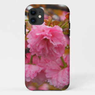 Hot Pink Cherry Blossom Flowers iPhone 11 Case