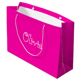 Hot Pink Colour Baby Shower Gift Bag