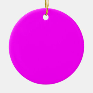 Hot Pink Colour Customised Designer Ceramic Tree Decoration