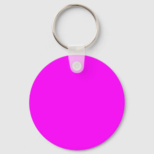 Hot Pink Colour Customised Designer Key Ring