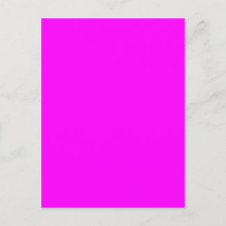 Hot Pink Colour Customised Designer Postcard