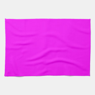 Hot Pink Colour Customised Designer Tea Towel