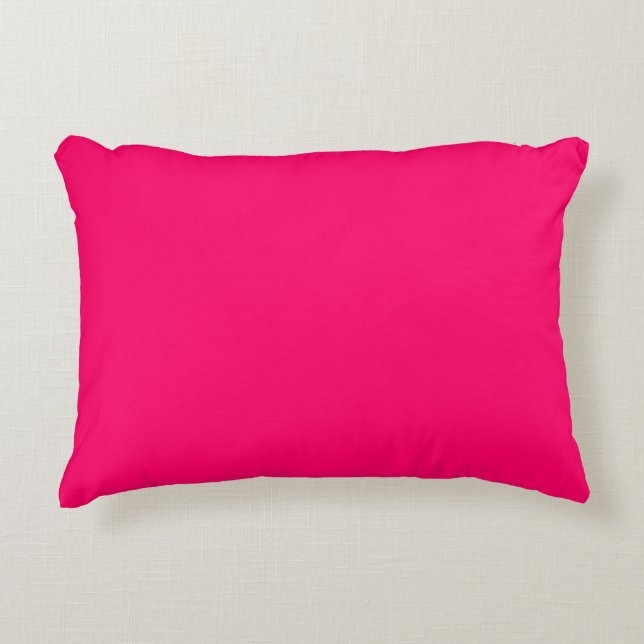 Hot Pink Colour Decorative Cushion (Front)